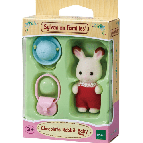 sylvanian families chocolate rabbit baby set