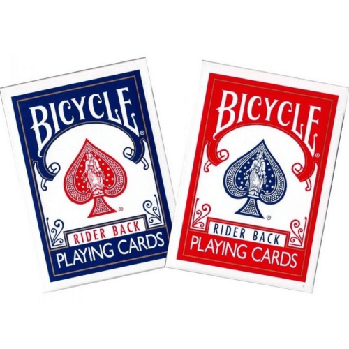 Rider Back Playing Cards Red or Blue by Bicycle