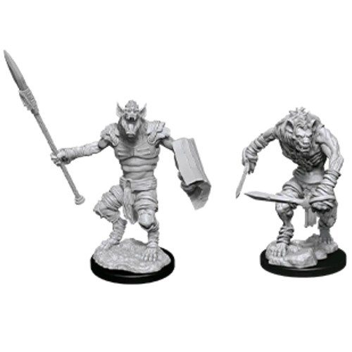 D&D Nolzurs Marvelous Unpainted Miniatures - Gnoll & Gnoll Flesh Gnawer ...