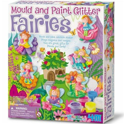 Mould & Paint Glitter Fairies by 4M | Presents of Mind